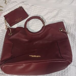 Marc New York Wine Tote Bag with Pouch